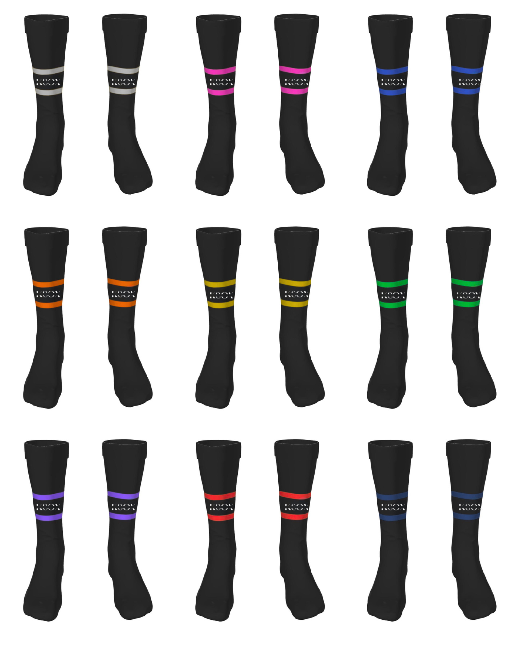 2 Stripe KSOX Socks